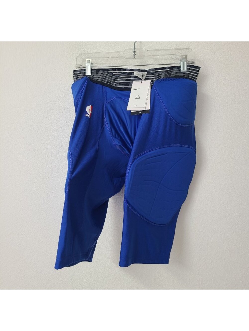 Nike NBA Hyperstrong Padded Compression Shorts 881966-480 Size 3XL-Tall Blue